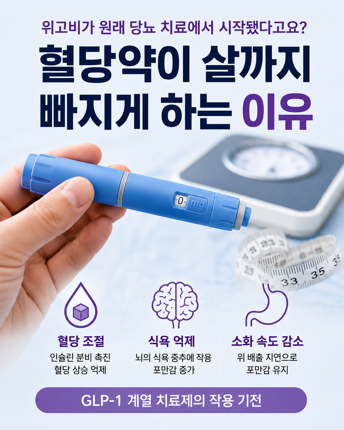 위고비가 원래 당뇨 치료에서 시작됐다고요? 혈당약이 살까지 빠지게 하는 이유
