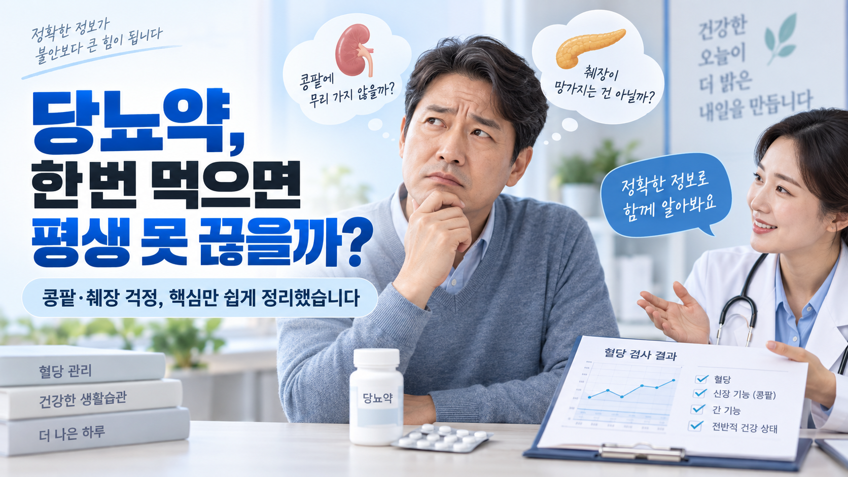 당뇨약 한번 먹으면 평생 못 끊는다? 콩팥·췌장 망가진다는 말 사실일까