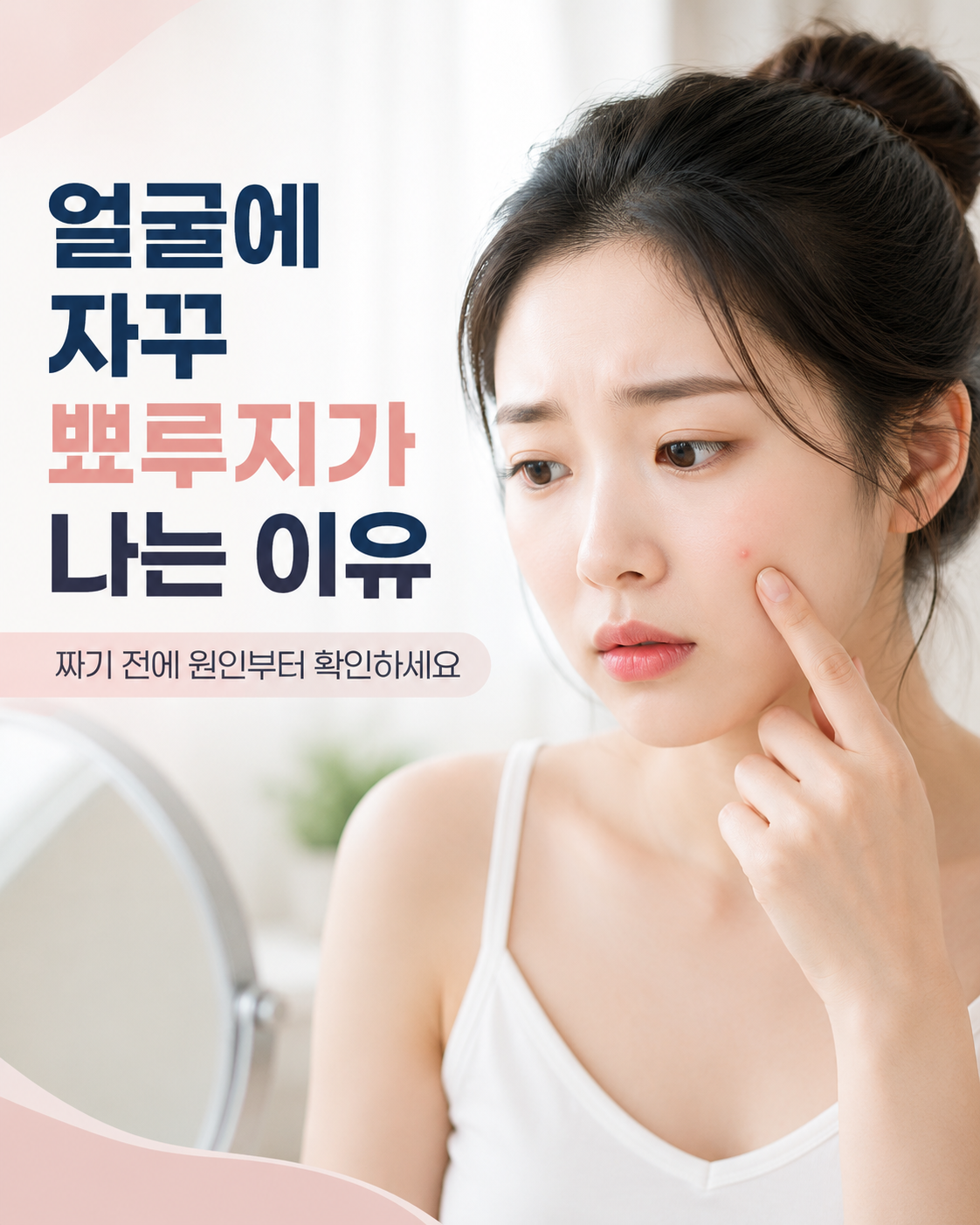 얼굴에 자꾸 뾰루지가 나는 이유, 짜기 전에 원인부터 확인하세요